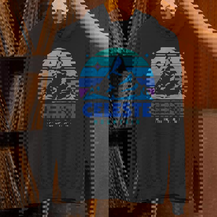 レトロ セレステ ヴィンテージデザイン 山遊び ビデオゲーム パーカー