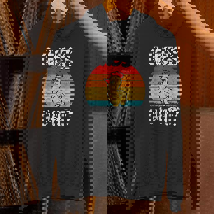レトロ ヴィンテージ Guess What チキンバット Hoodie