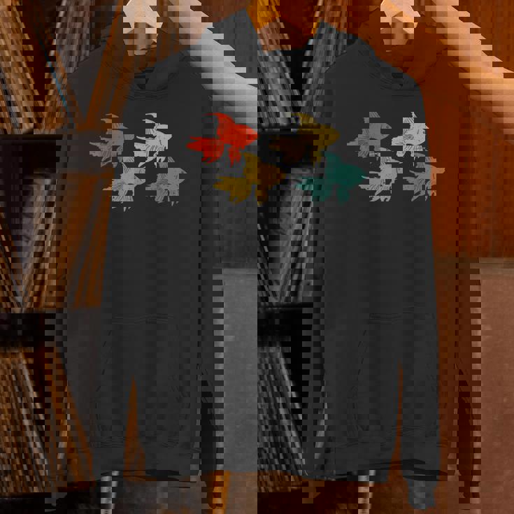 レトロ 魚 金魚 水族館 水 動物 パーカー