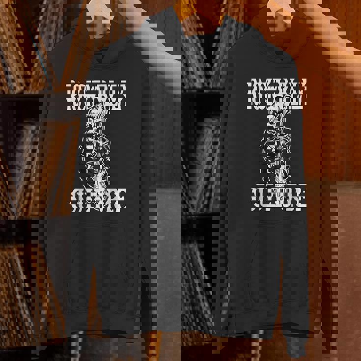 ロカビリー カルチャー ロック スカル タトゥー ピンナップ ロカビリー パーカー