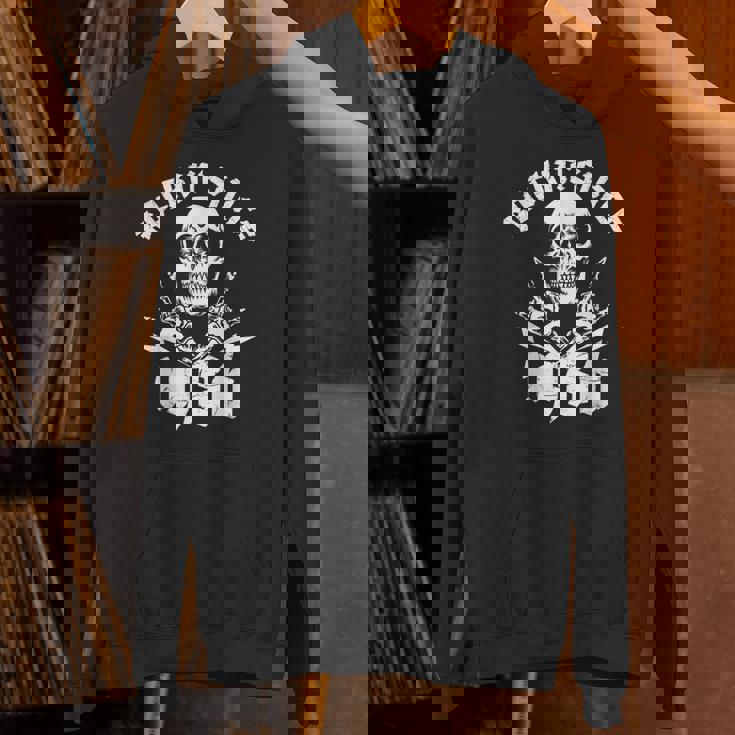 ロッキン・シンス1986年 36歳スカル・ロック・ハンズ Hoodie