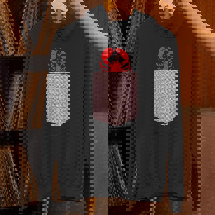 ロブスターデザイン-かわいいポケットアニマルロブスター パーカー