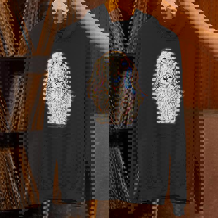 ロングヘア ダックスフンド ギフト かわいい ソーセージ 犬 レディース メンズ Hoodie