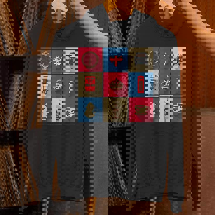 ロンドンバス スカイライン イギリス国旗 ユニオンジャック パーカー