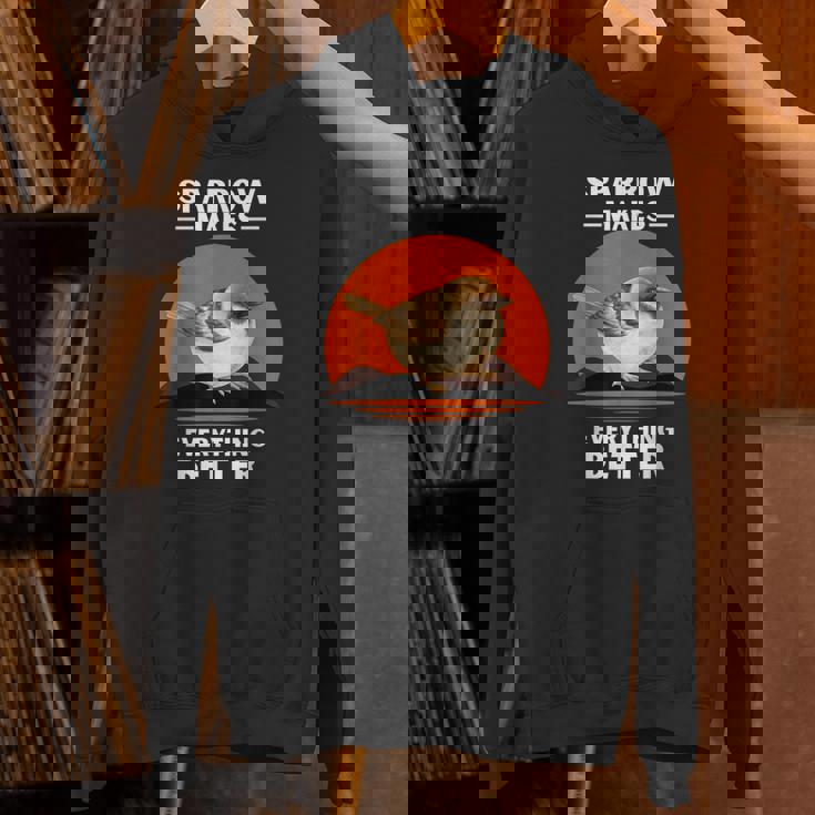 ヴィンテージ スズメの鳥 Make Everything Better スズメの鳥 パーカー