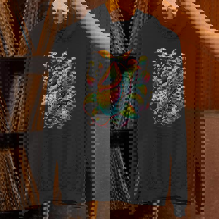 ヴィンテージ ネペンテス ピッチャー 植物ティー 食虫植物アート パーカー