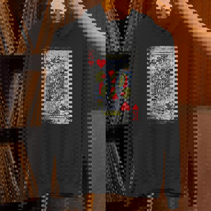 ヴィンテージ ハートのキングトランプ ハロウィン カジノ パーカー