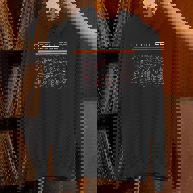 ヴィンテージ モジュラー シンセサイザー アナログ オーディオ エンジニア シンセ オタク Hoodie