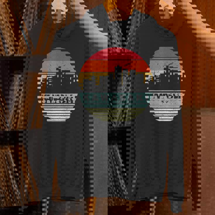 ヴィンテージカワサキスカイラインシルエット Hoodie