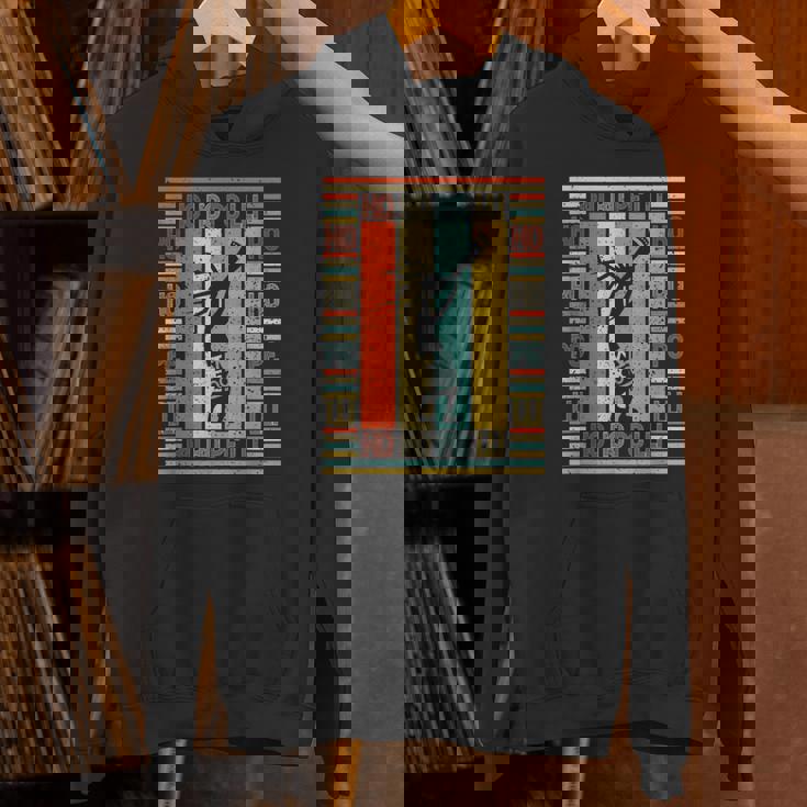 ヴィンテージスタイルのシルエットココペリフルートネイティブアメリカン Hoodie