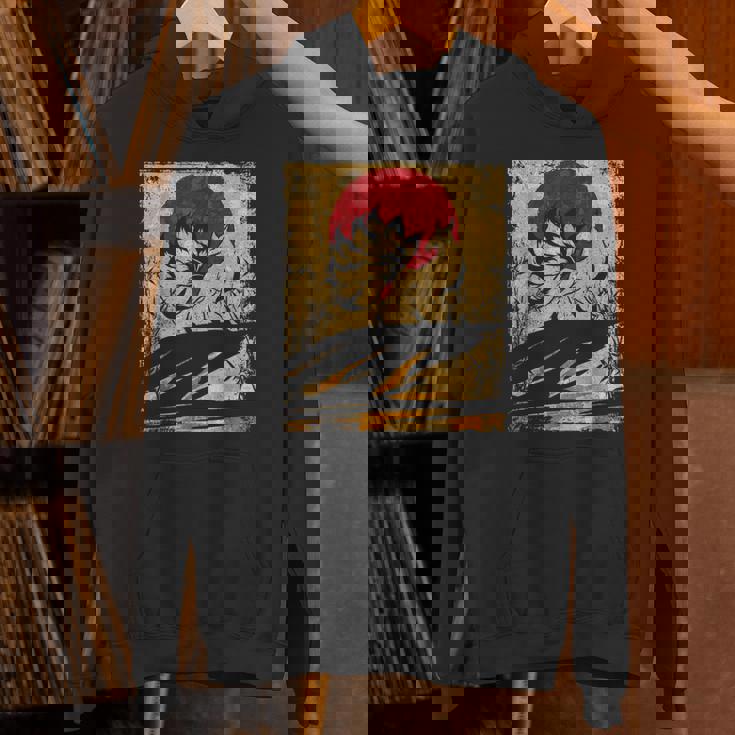 九尾の狐 日本のレトロアート パーカー