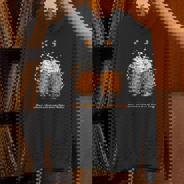 乾杯ビールは全てを解決する ビール 夏 乾杯 Kp ジョッキ 生ビール Hoodie