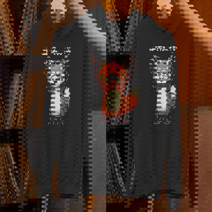 五十歩ひゃっほう レッサーパンダ ネタ ことわざ ことわざのもじり ジョーク ギャグ ダジャレ ツッコミ おもしろ メン 長袖tシャツ Hoodie