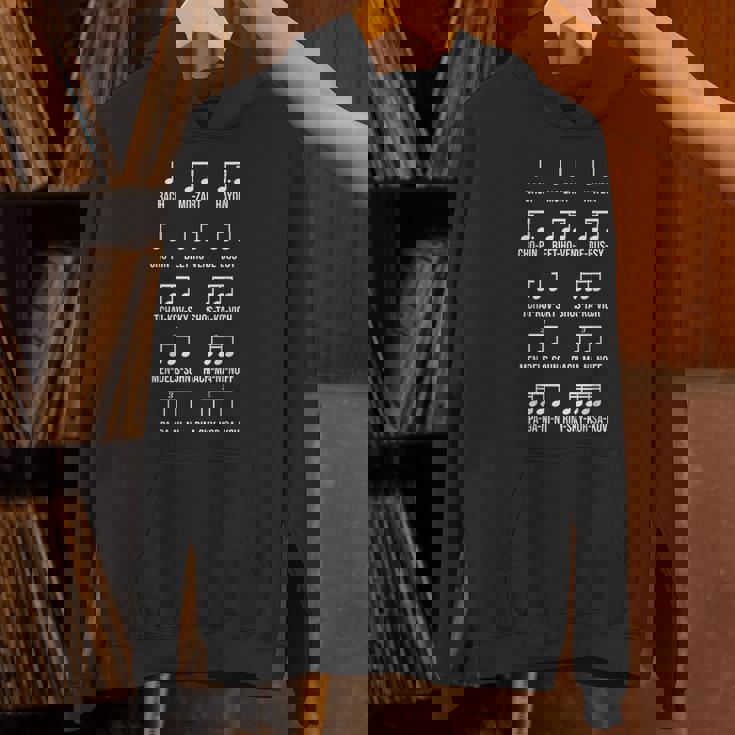 作曲家 リズム クラシック音楽 ギフト 音楽 モチーフ バッハ モーツァルト ベートーベン ショパン 音楽好き パーカー