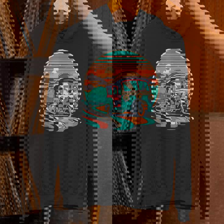 前景にアジアのトゥクトゥク パーカー