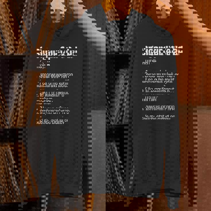 史上最高のシンガプーラ猫お父さん定義面白い猫好き パーカー