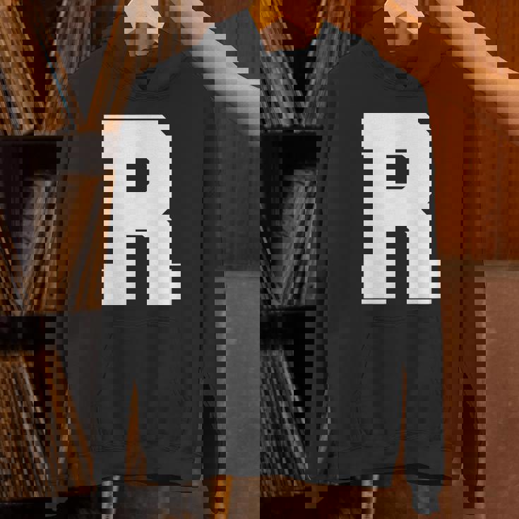 大文字 R アルファベット モノグラム イニシャル Hoodie