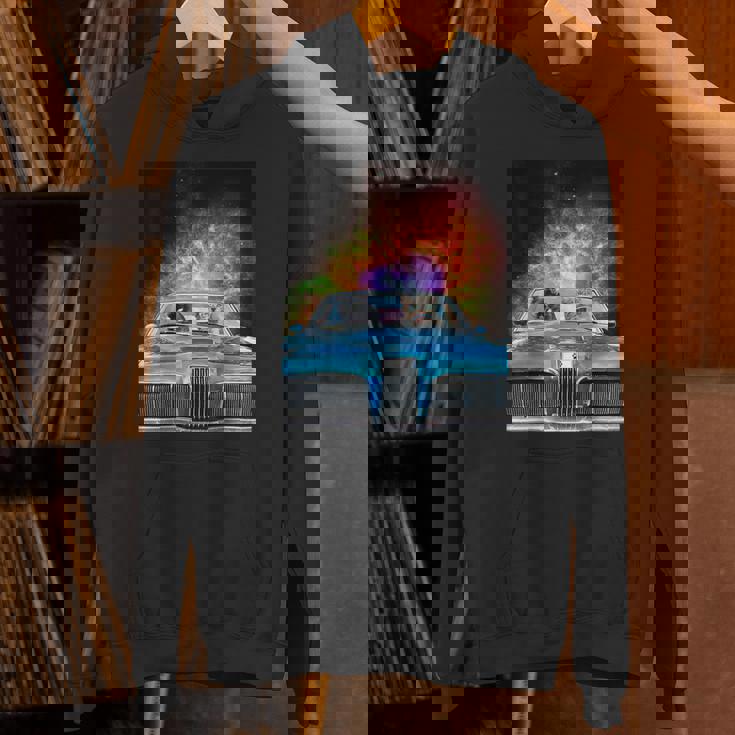 宇宙 銀河 猫 運転 車 パーカー