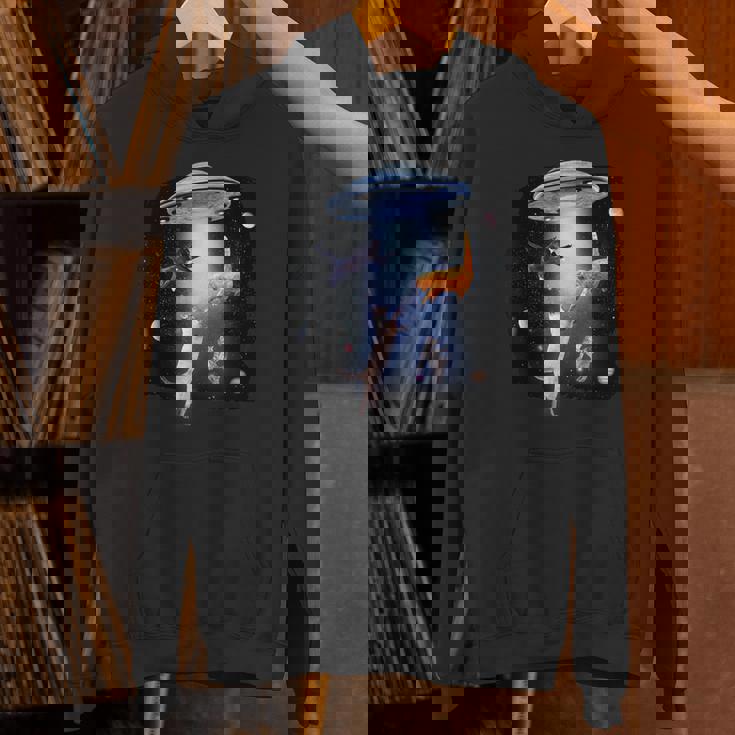 宇宙猫 面白い宇宙猫銀河ufoエイリアンアブダクション パーカー