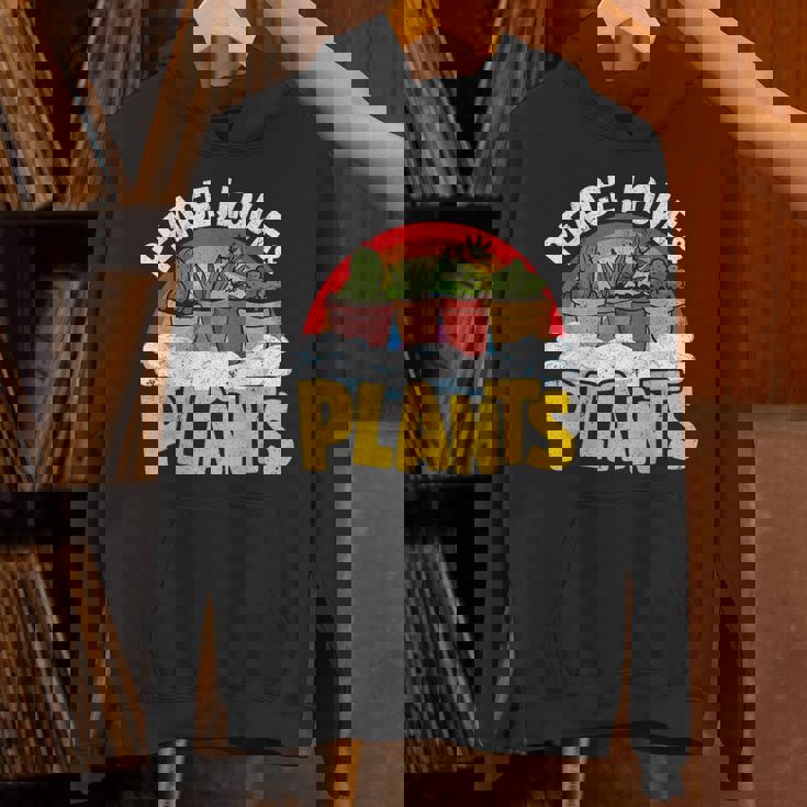 平和 愛&植物 レトロ レインボー 多肉植物 植物庭師 パーカー