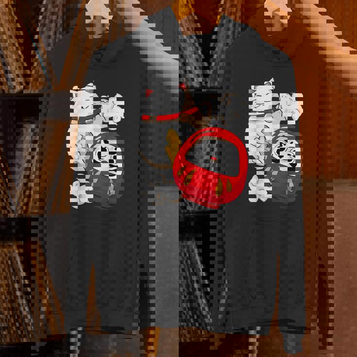 招き猫 招き猫だるま カワイイ パーカー