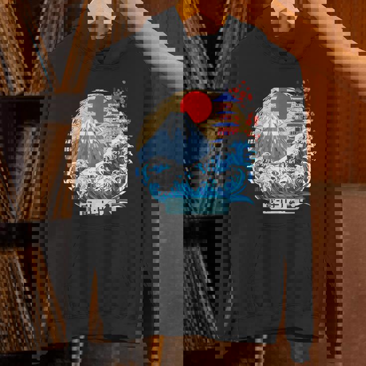 日本山 富士 大波 神奈川 日本 ヴィンテージアート Hoodie