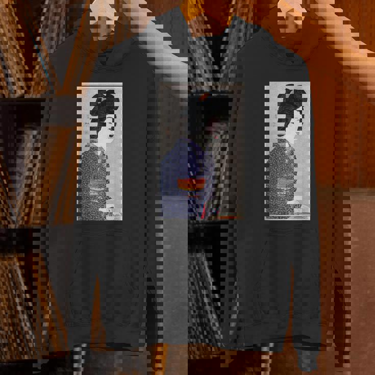 日本美術 芸者 日本木版 新版画美人画 パーカー