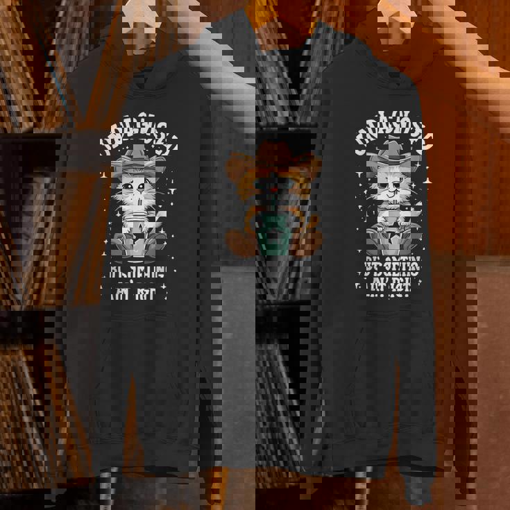 未診断だけど何かが違う猫ユーモア パーカー