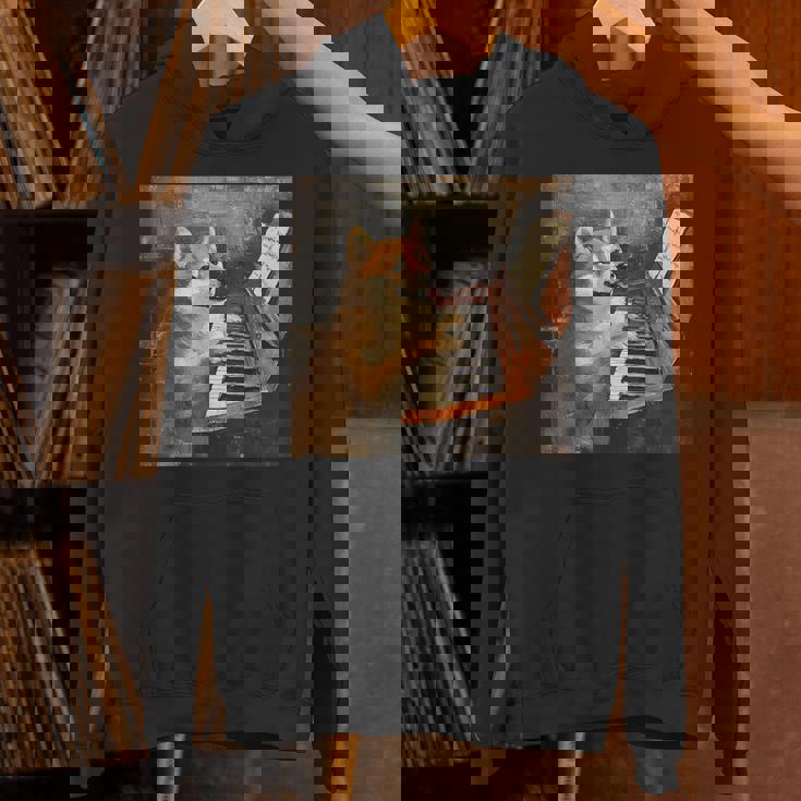 柴犬ピアノ犬 パーカー