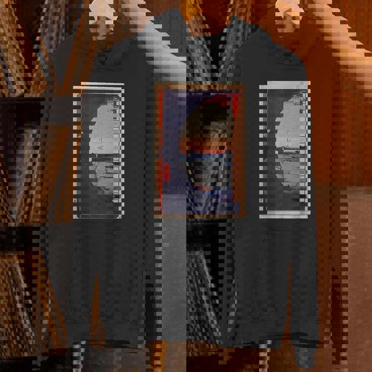 歌川広重 面白いtシャツ 名所江戸百景 絵画 アート メンズ 面白い 服 美術 グッズ 木版画 浮世絵 パーカー