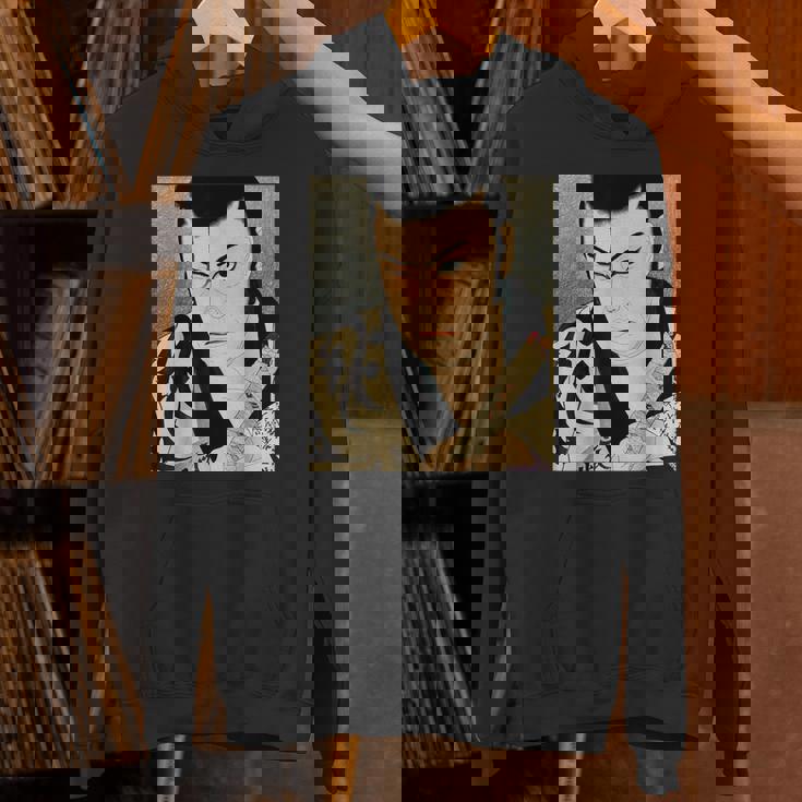 歌舞伎 演劇 俳優 サムライ 俊泉 日本のビンテージアート パーカー