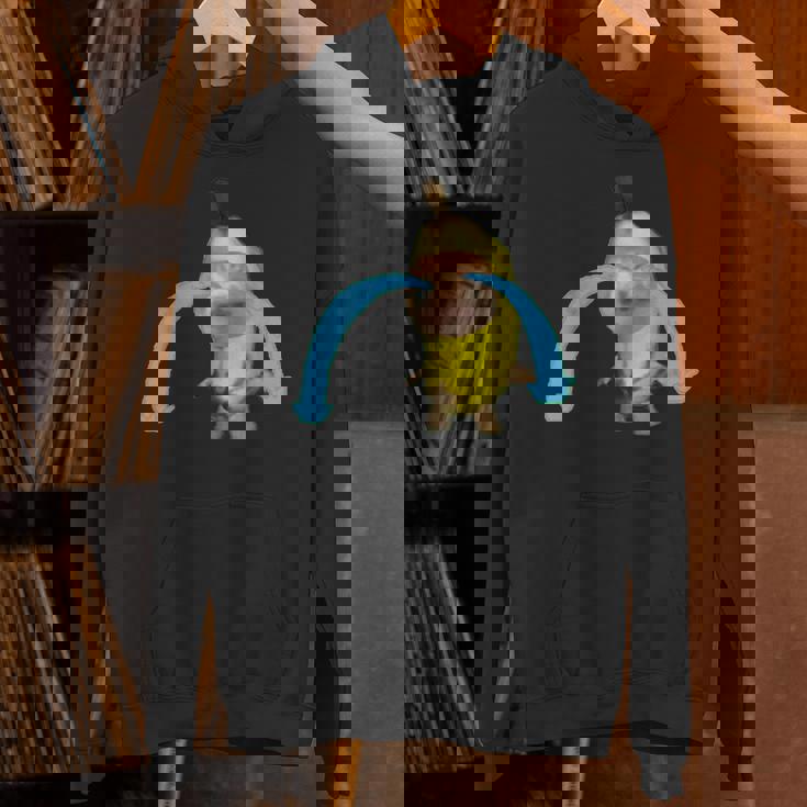 泣いているバナナ猫 パーカー