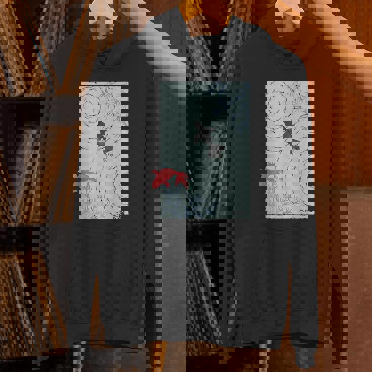 涼風2－いつかの雨上がり－ 金魚 波紋 夏 風 納涼 シック 和風 和柄 シンプル レトロ メンズ レディース キッズ パーカー