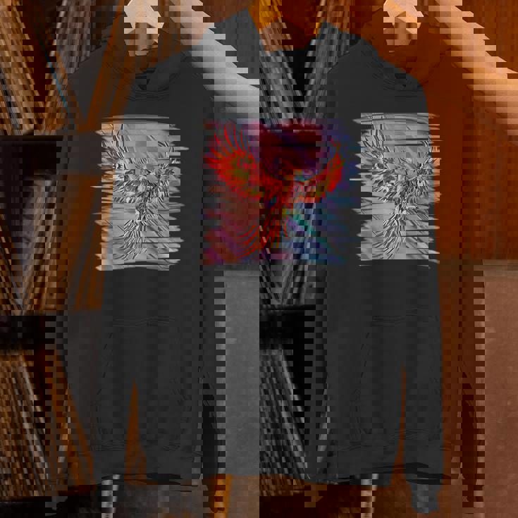 灰からのフェニックス 不死鳥 フェニックス 鳳凰 神話上の生き物 火 バード パーカー