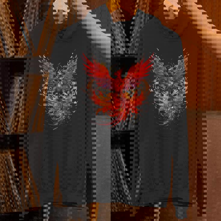 炎 フェニックス 鳥 若返り 神話 鳥 鳳凰 ライジング パーカー