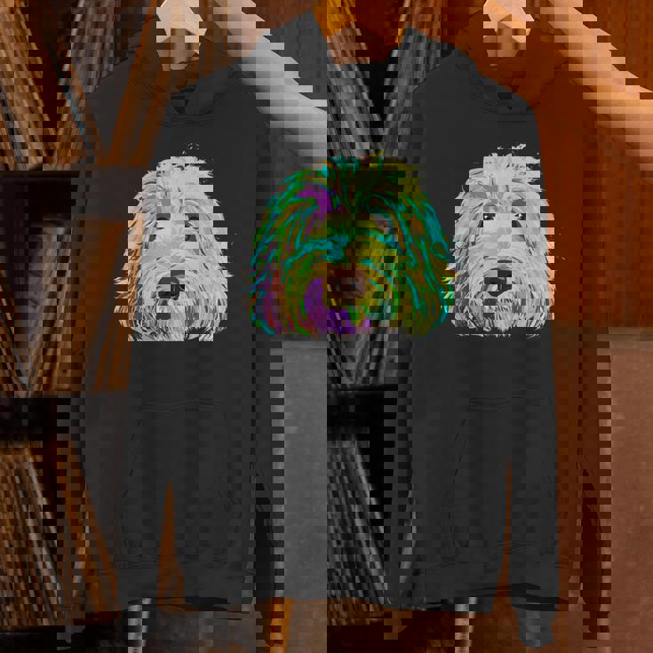 犬 カラフル ラブラドゥードル パーカー