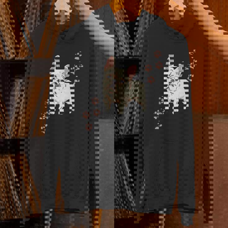 犬のプリントとフレンチブルドッグのグラフィック フレンチブルドッグ Hoodie