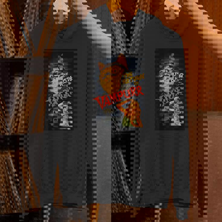 猫 吸血鬼 クラシック ホラー 映画 ファニー グラフィック シャツ パーカー