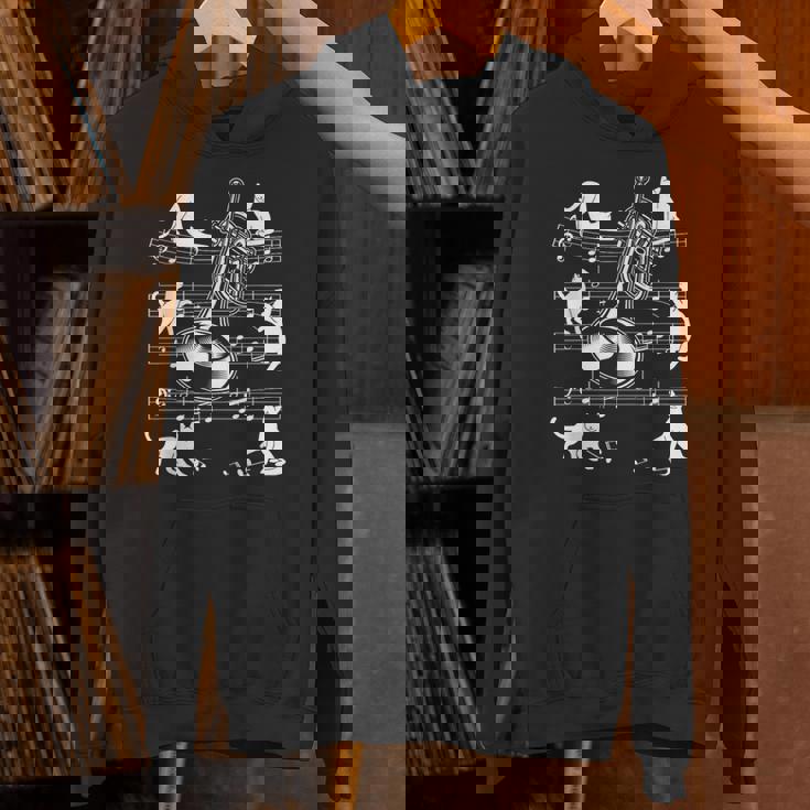 猫好きのトランペット奏者のためのトランペット猫 パーカー