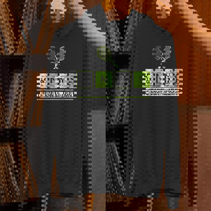 理科 先生 化学 教授 テニス 選手 スポーツ Hoodie