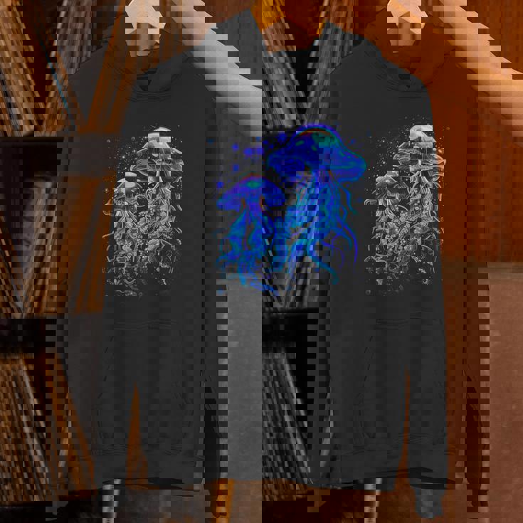 生物発光発光クラゲ パーカー