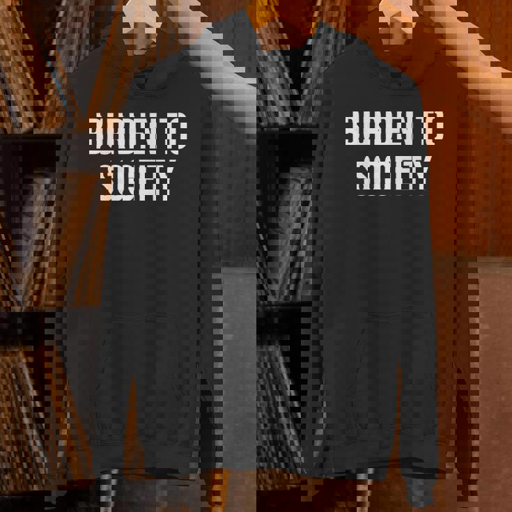 社会への負担 長袖tシャツ パーカー