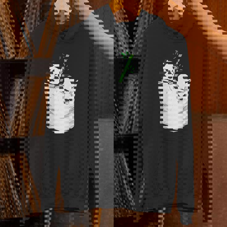 胸ポケットパンダ パンダ クマ パーカー