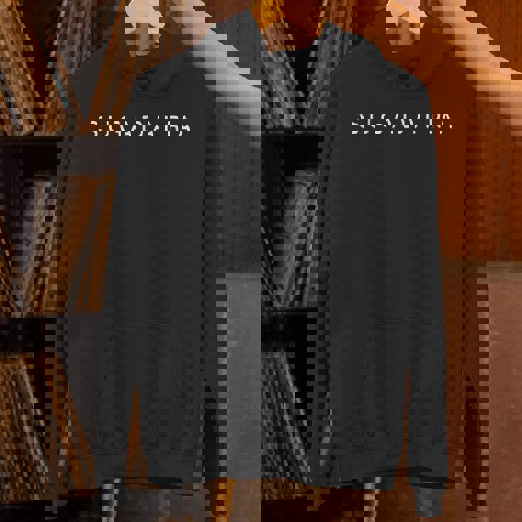 菅平土産スキー場スキーヤーのミニマリストデザイン パーカー