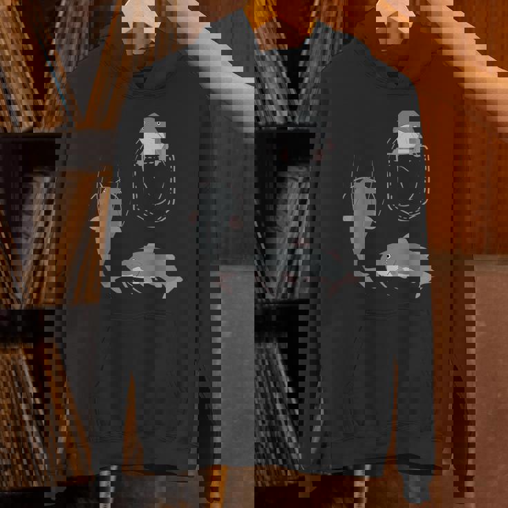 袋に入った魚 ナマズ パーカー