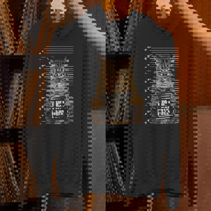 面白い 逮捕された犯罪者猫 マグショット I Hate People Cat Lover パーカー