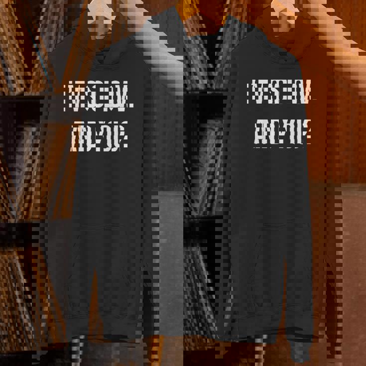 面白いtシャツ 下ネタ 文字 ダジャレ メンズ おもしろtシャツ ジョーク 男性用 英語 I'mo Low Hoodie