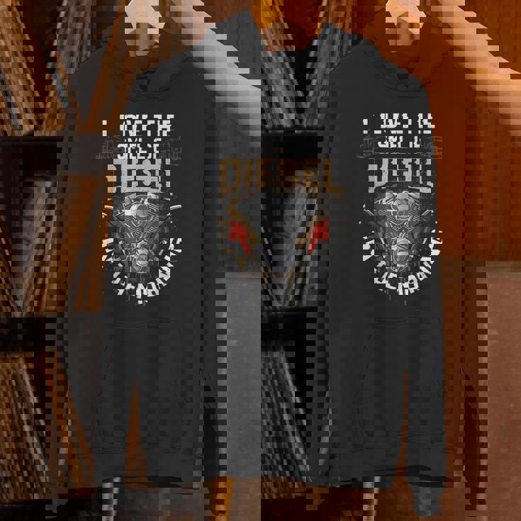 面白いディーゼルメカニックシャツ I Love Themell Of Diesel Hoodie