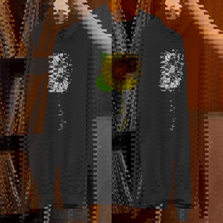 面白いパグママ ひまわり 母の日 パグ 犬好き パーカー