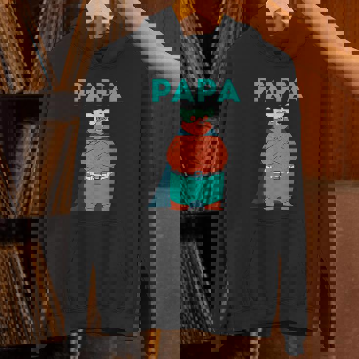 面白いパパベアシャツ I 父の日誕生日ギフト Hoodie